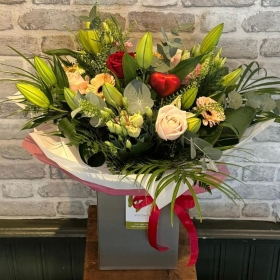 Valentine's Florist Choice Aqua Bouquet