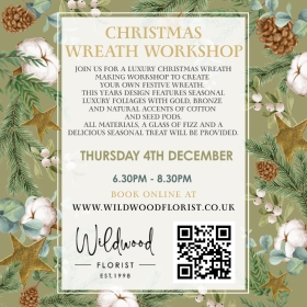 The Four Oaks Luxury Christmas Wreath Workshop   SOLD OUT