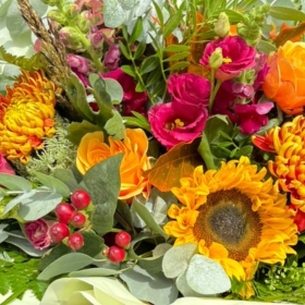 Leonie's Autumnal Aqua Bouquet