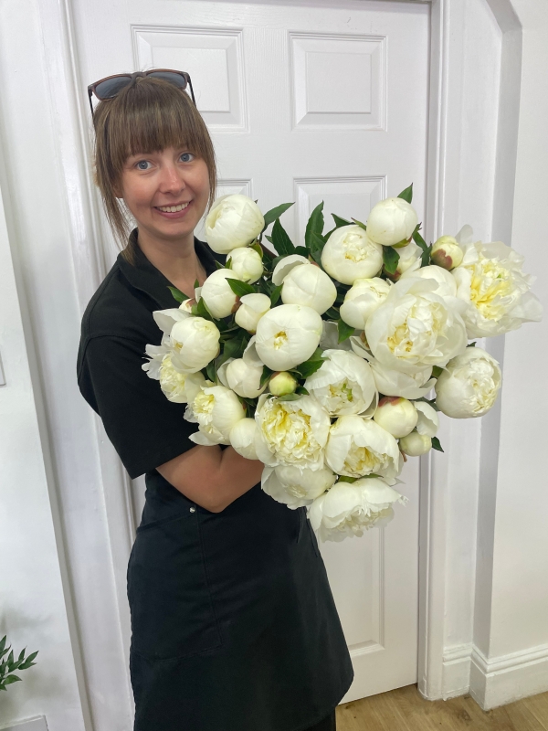 Passionate about Peonies Hand Tied
