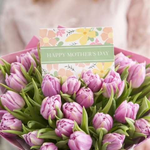 Mum's Tulip Hand Tied